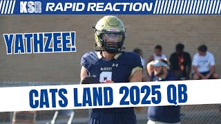 2025 4Star Quarterback Stone Saunders commits to KENTUCKY  Rapid Reaction [upl. by Attena]