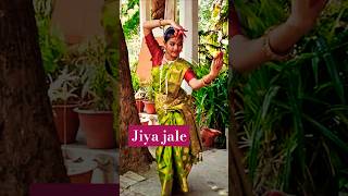 Jiya Jale Bharatnatyam editclassicalbharatnatyam loveclassicalmusiclatamangeshkardanceshorts [upl. by Tobey]