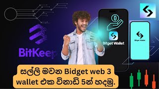 How to Create Bidget Web 3 wallet sinhala  ඩොලර් හොයන වොලට් එක [upl. by Moureaux955]