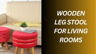 Wooden Leg Stool For Living RoomsGet links in Description [upl. by Stanley]