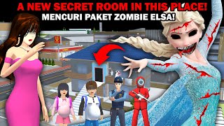 THERES A NEW ZOMBIE ELSA FROZEN YUTA MIO STOLE THE PACKAGE HORROR SECRET  SAKURA SCHOOL SIMULATOR [upl. by Onyx]