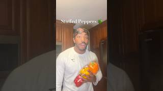 Stuffed peppers 🫨🫨 peppers groundturkey fun food [upl. by Nelrah]