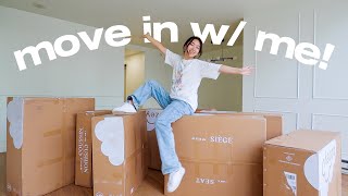 Moving Into My New Apartment amp Huge Delivery Day part 1 [upl. by Llerrud526]