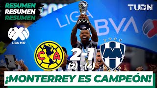 Resumen y goles  America 2 2  4 1 Monterrey  Final Vuelta  Liga MX AP 19  TUDN [upl. by Ladnek]