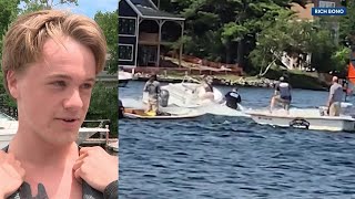 I just did it Meet the NH teenager who stopped an outofcontrol boat [upl. by Nannie]