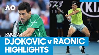 Novak Djokovic vs Milos Raonic Match Highlights 4R  Australian Open 2021 [upl. by Shulem]