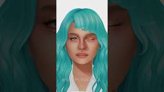 CUTEST TOWNIE MAKEOVER  The Sims 4 sims4cas sims4cc shortvideo thesims4 sims4 [upl. by Ynittirb]