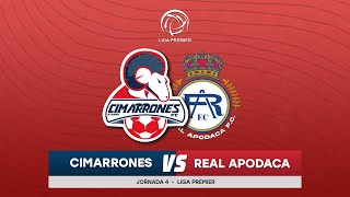 📹🐏  Cimarrones vs Real Apodaca  Liga Premier  Jornada 4 [upl. by Sivam]