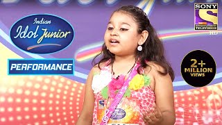 Sonakshis Impactful Performance on Do Naino Mein  Indian Idol Junior [upl. by Faubion]