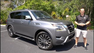 Is the 2023 Nissan Armada Platinum the KING of full size luxury SUVs [upl. by Irmgard]