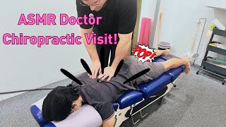 ASMR doctor Satisfying ASMR spinal crack Asmr chiropractic adjustment crack Compilation [upl. by Adnorat]