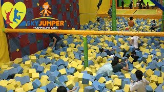 Skyjumper Trampoline Park Gurgaon Best Trampoline Park In DelhiMost Adventurous place in Delhi NCR [upl. by Vanessa]