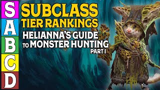 Tier Ranking Subclasses in Heliannas Guide to Monster Hunting Part 1 [upl. by Enitselec]