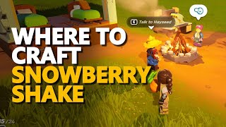 Where to cook Snowberry Shake Fortnite Lego [upl. by Baun]