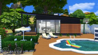 TINY HOUSE TINY LIVING TIER 2 🏡 SIMS 4 SPEED BUILD STOP MOTION NO CC [upl. by Cartan]