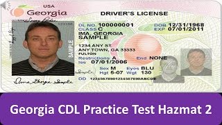 Georgia CDL Practice Test Hazmat 2 [upl. by Bartholomew447]