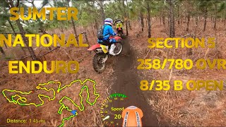 9569 2023 SUMTER NATIONAL ENDURO  SECTION 5 ROW 70  RACING DIRTBIKES THROUGH THE TREES [upl. by Berfield]