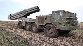 Direct hit of a HIMARS missile on a Russian convoy [upl. by Lyons]