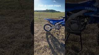 2024 YZ250F Sound test stock exhaust vs FMF 41 RCT motocross fmf moto dirtbike yz250f [upl. by Raine]