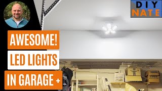 Brighten Your Garage with LED Shop Lights  Easy Install with Simple Bulb Replacement ScrewIn [upl. by Sarid701]