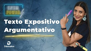 ENEM 2020 DIFERENÇA ENTRE TEXTO EXPOSITIVO E ARGUMENTATIVO [upl. by Atinuhs]