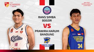 LIVE RANS SIMBA BOGOR VS PRAWIRA HARUM BANDUNG  IBL OASIS ALL INDONESIAN [upl. by Qidas]