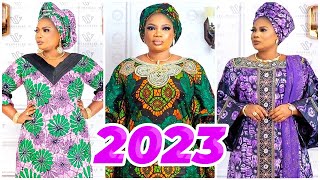 Nouveaux Modeles Robe Longue en Pagne Grande Dame 2023 [upl. by Anidal]