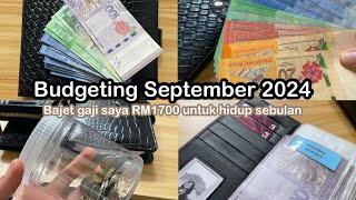 Budgeting September 2024  Check Balance August  Bajet kewangan untuk bergaji rendah 📓 [upl. by Darnall]