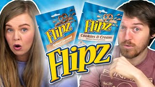 Irish People Try Flipz American Pretzels [upl. by Standing690]