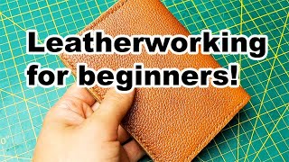 Leatherworking for beginners Leather case [upl. by Ihculo]