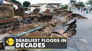 Durban floods South Africa floods kill more than 300 with over 6000 houses damaged  Climate News [upl. by Corel]