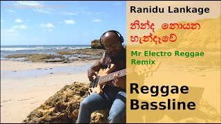 Ranidu Lankage  රනිදු ලංකාගේ  MRElectro  Ninda Noyana Handawe Bass Cover Reggae  Rebassed [upl. by Georgeanna828]