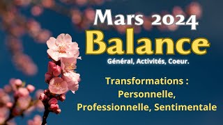 Balance Mars 2024 Transformation Personnelle Professionnelle et Sentimentale🦋🪶🕊️🎇 [upl. by Kcirnek]