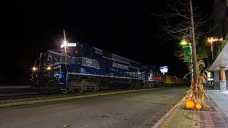 LSRC SD503 6356 Leading the Alpena Northbound Into Tawas Michigan [upl. by Animehliw]