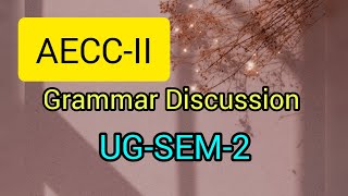 AECC GRAMMARDiscussionQuestion paper 2024 [upl. by Namor]