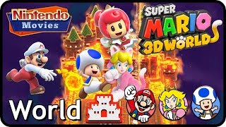 Super Mario 3D World  World Castle 100 Multiplayer Walkthrough [upl. by Nnaacissej710]