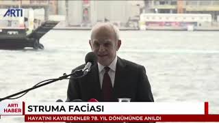 Struma Faciasında hayatını kaybedenler 78 Yıl dönümünde anıldı [upl. by Aytak100]