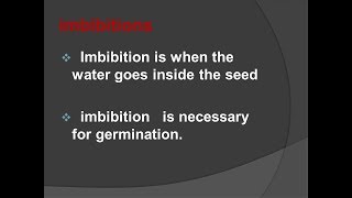 Biology What is Imbibition   LADDER TIPS [upl. by Aileve]