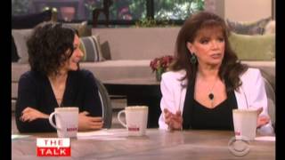 Jackie Collins on The Talk [upl. by Ocirederf148]