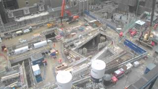 Crossrail Timelapse Construction progress of Bond Street Hanover Square ticket hall [upl. by Fairweather728]