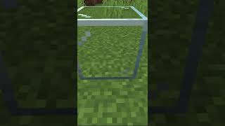 GLASS IS THE BEST BLOCK TO SHOW RENDERING IN MINECRAFT minecraft shorts gaming [upl. by Llewop]