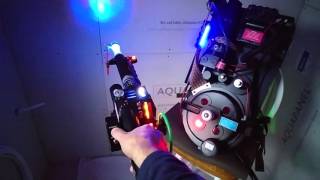 Ghostbusters Proton Pack 6 light and sound demo [upl. by Ellehcsor]