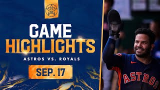 Astros vs Royals Game Highlights 91723  MLB Highlights [upl. by Aniara592]