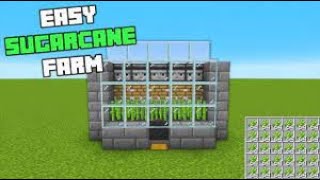 Automatic Sugar Cane Farm Tutorial  Minecraft Java  Bedrock [upl. by Roht]