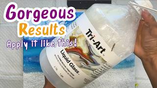 The EASY way to apply Tri Art Liquid Glass Top Coat triartmfg [upl. by Nnilsia]