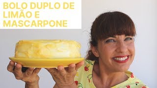 Bolo duplo de limão e mascarpone [upl. by Wei]