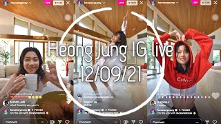 Hoyeon Jung  12921 IG live [upl. by Anoirtac]