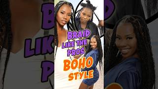 Learn To BRAID Like A PRO Bohemian Style with 4X XPression BRAIDING HAIR amp COCONUT Bulk Hair [upl. by Tybie]