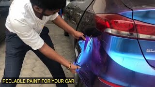 PEELABLE PAINT FOR YOUR CAR amp BIKE  SPEED CUSTOM [upl. by Ellenoj]