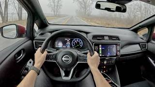 2024 Nissan Leaf SV Plus  POV Driving Impressions [upl. by Otreblide]